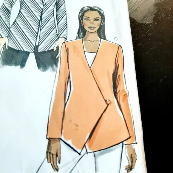 VOGUE PATTERN V8910 JACKET PATTERN - Picture 3 of 8